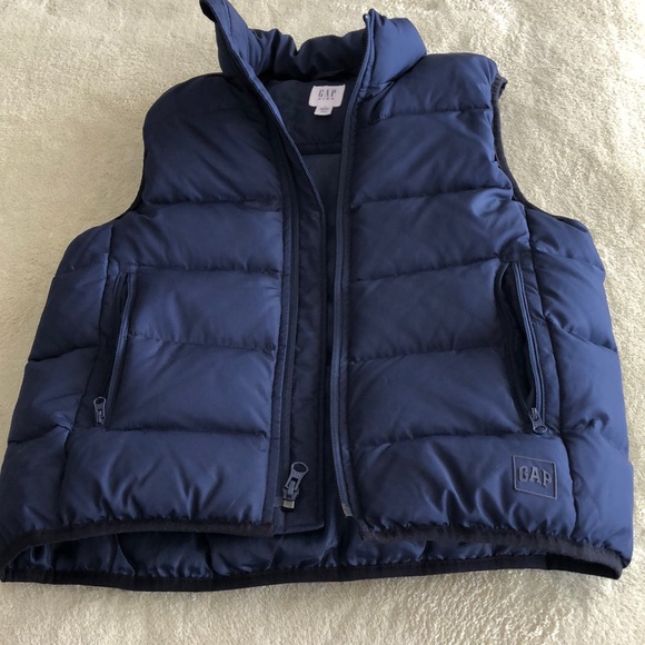 Warm vest for boys, 8-9 years, down/feather filled